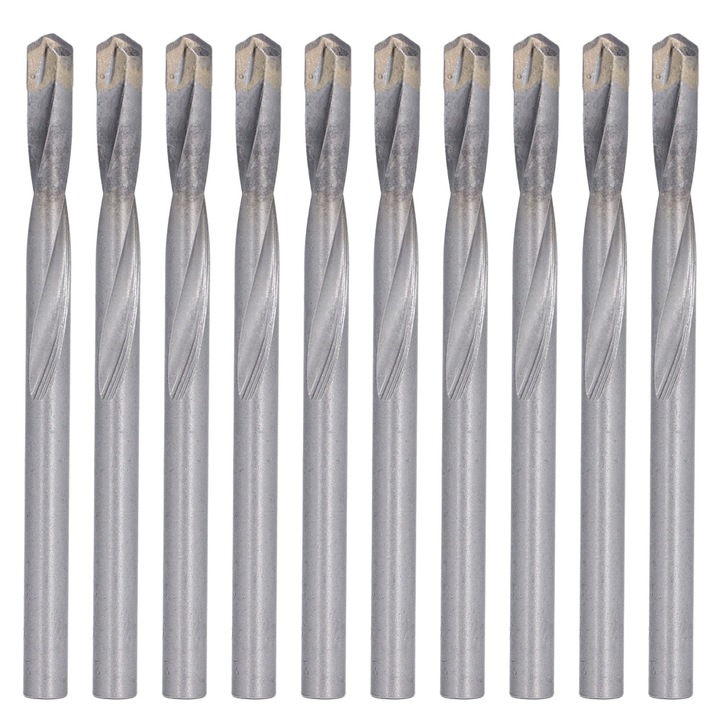 10 buc. Burghiu elucidat cu tija dreapta din otel tungsten freza de gravat pentru PCB CNC 5mm