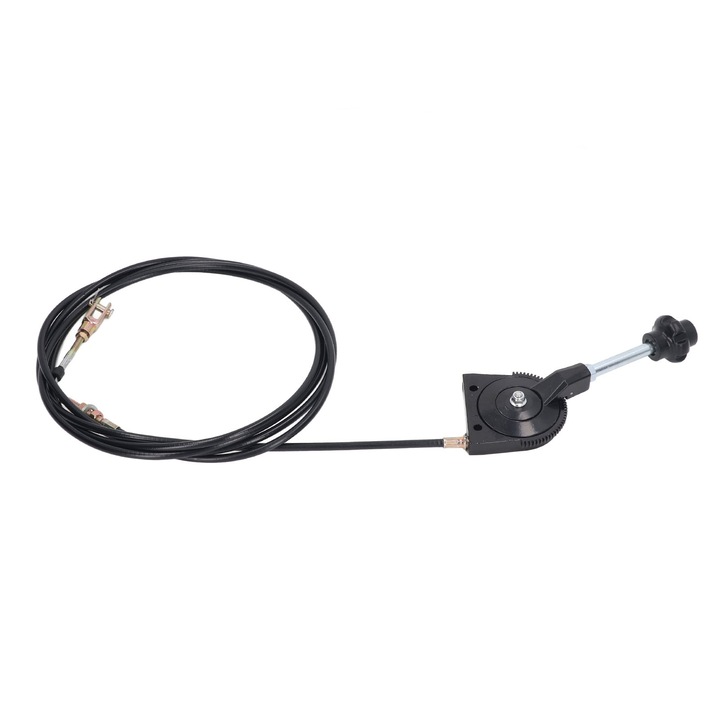 Cablu de acceleratie manual pentru excavator, Fokelyi, 3.5 m, Inox/Poliuretan