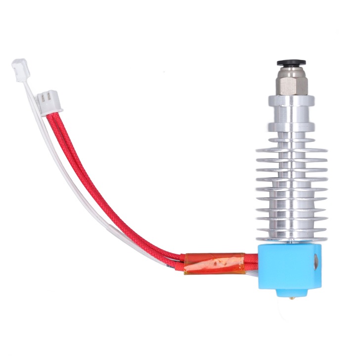 Extruder Hot End nyomtatófej készlet szilikon borítással, sima adagolás, 3D nyomtató extruder nyomtatófej cseréje 40W DC12V Enforose