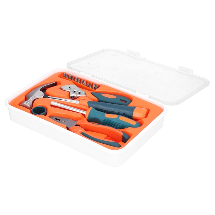 Комплект инструменти за поддръжка, Enforose, 17 части, въглеродна стомана, противоплъзгаща дръжка