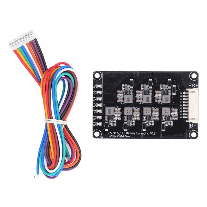 Enforose aktív akkumulátor kiegyenlítő, Li ion NCM és LiFePO4 kompatibilis, 0.1A-1.2A, 3.0-4.2V, kábellel együtt