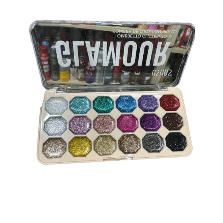 Szemhéjpúder Glamour Glitter 18 színben