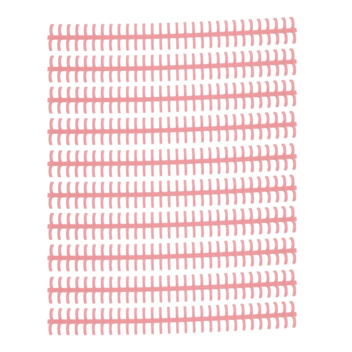 10 db kötőtűs készlet 30 lyukkal, PP, 10 mm, rózsaszín