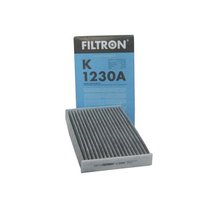 Филтър купе Filtron K 1230A с активен въглен 236x152x30mm за Nissan Renault