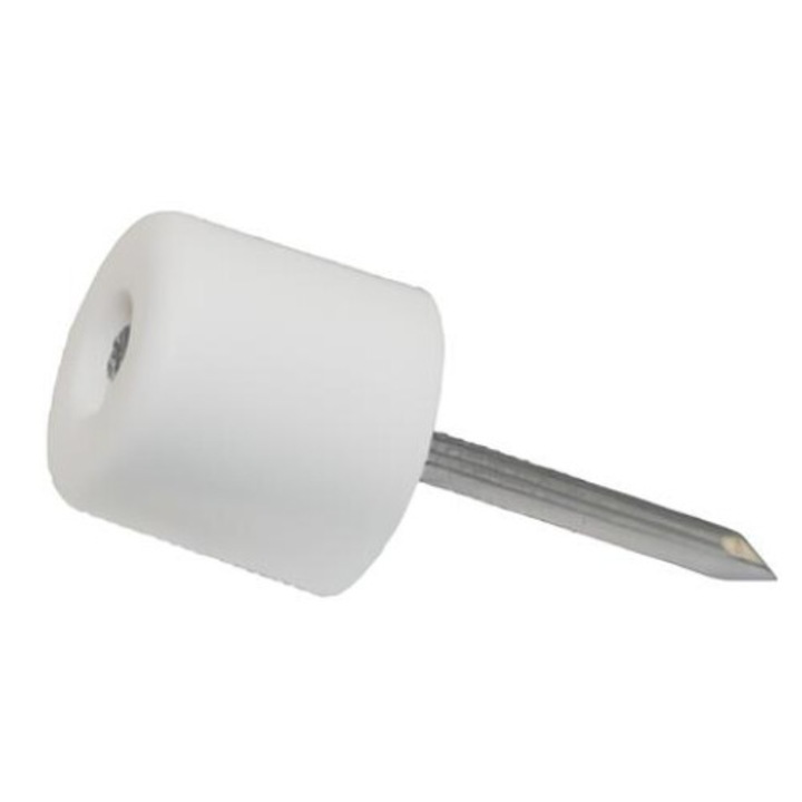 Suport polita / raft din plastic cu cui set 100 buc. Albe