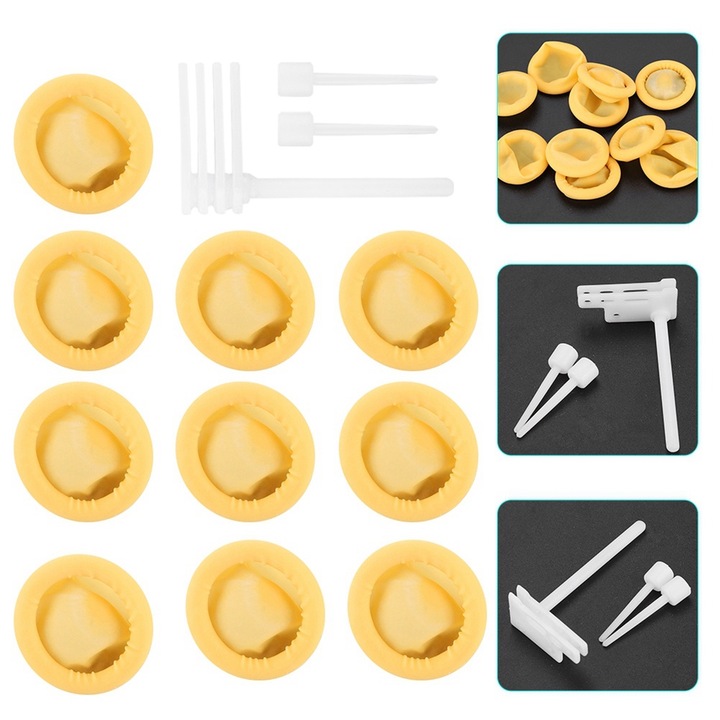 Enforose merevlemez-fej tartozékkészlet, sárga/átlátszó