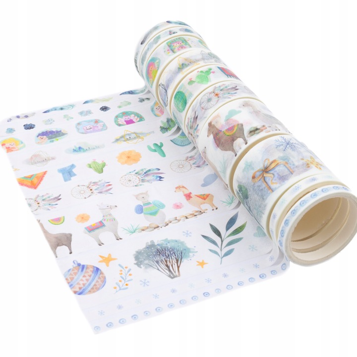 Set benzi decorative, DIYQueen, H677, hartie, multicolor, 10 bucati
