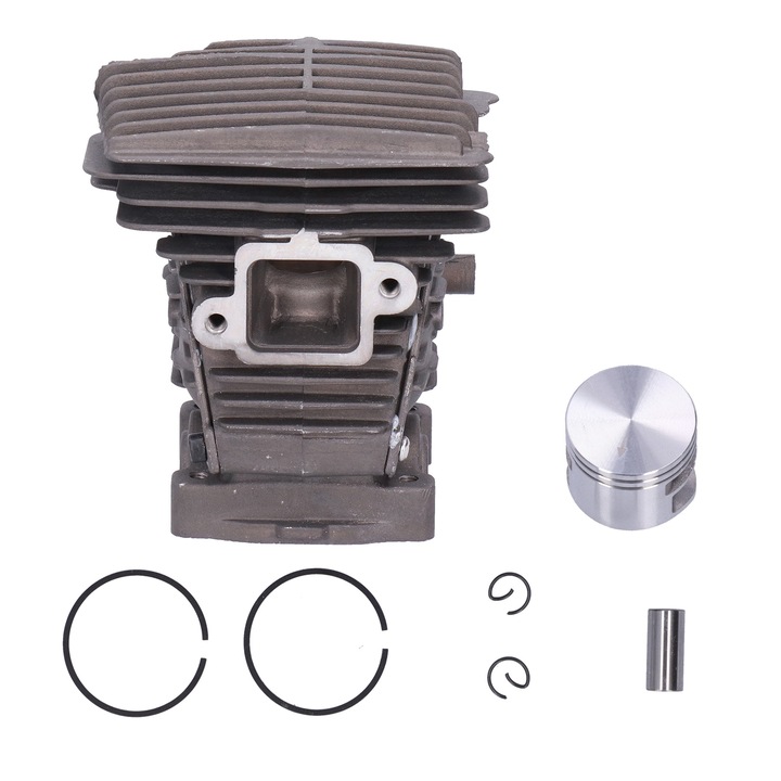 Kit piston cilindru 38mm Enforose, accesorii pentru motofierastrau, 2 inele, 2 agrafe
