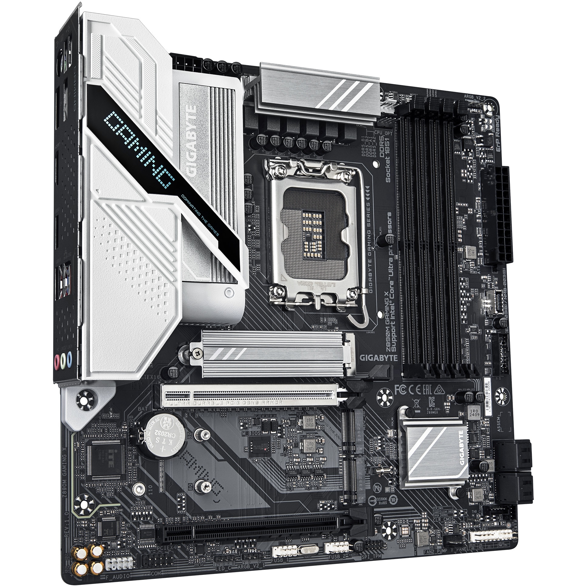 Placa de baza GIGABYTE Z890M GAMING X, LGA1851, DDR5, Micro ATX