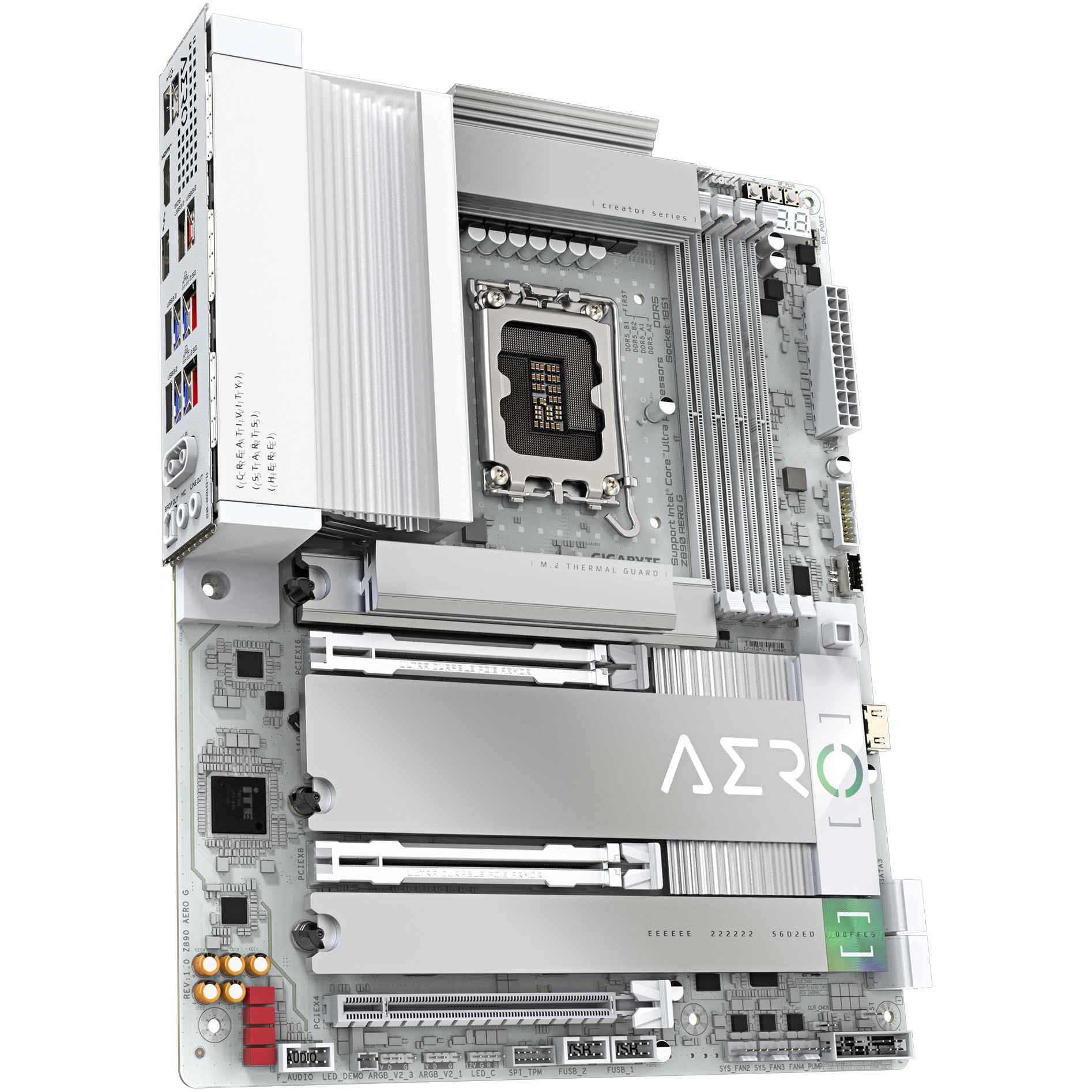 Placa de baza GIGABYTE Z890 AERO G, LGA1851, DDR5, BT, Wi-Fi, ATX