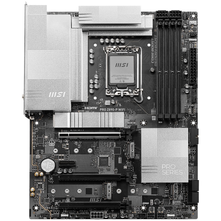Placa de baza MSI PRO Z890-P WIFI, LGA1851, DDR5, ATX, Negru/Gri - eMAG.ro