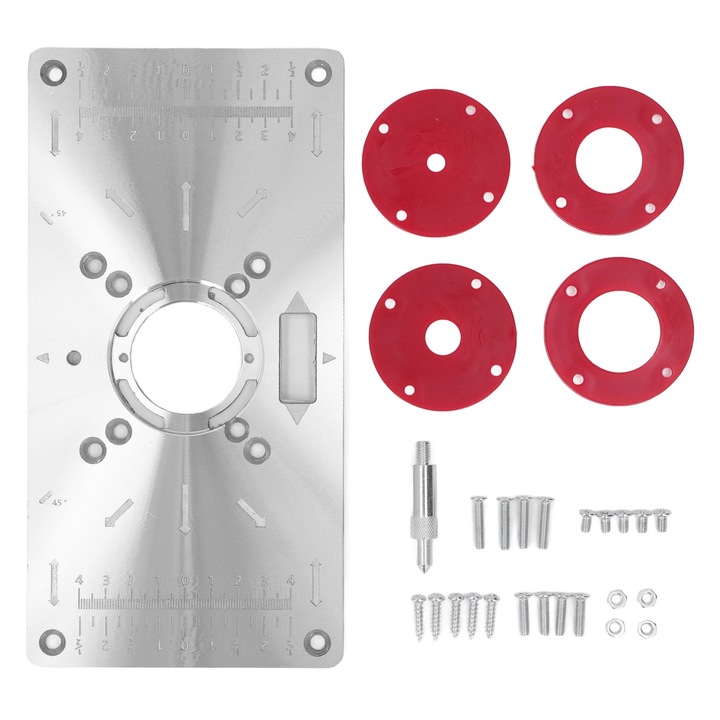 Masina de gravat pentru prelucrarea lemnului Enforose, set flip board, aluminiu, usor de instalat, dimensiuni standard