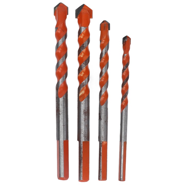 Set 10 burghie din aliaj dur 6mm, 8mm, 10mm, 12mm, Enforose