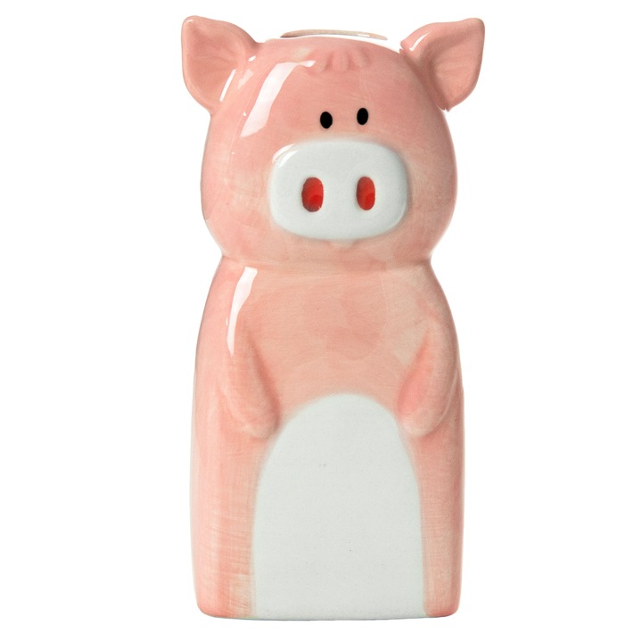 Umidificator De Aer, Edanti, 18 Cm, Pentru Calorifer, Model Porc, Ceramic