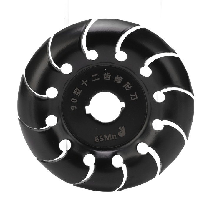 Disc de slefuire 90mm, Enforose, din otel inoxidabil, 12 dinti, pentru lemn, set 1 buc.