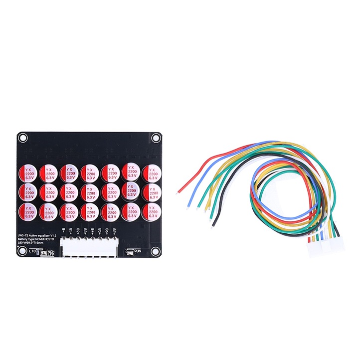 Equalizator Activ pentru Baterie, Enforose, NCM/LFP/LTO, 0-5.5A, 8V-2V, Set 1x Equalizator + 1x Cablu de Conectare