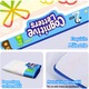 Covor magic pentru mazgalit, 100x80cm, jucarie educativa, set cu 4 pixuri si 4 stampile, albastra, pentru copii 2-6 ani