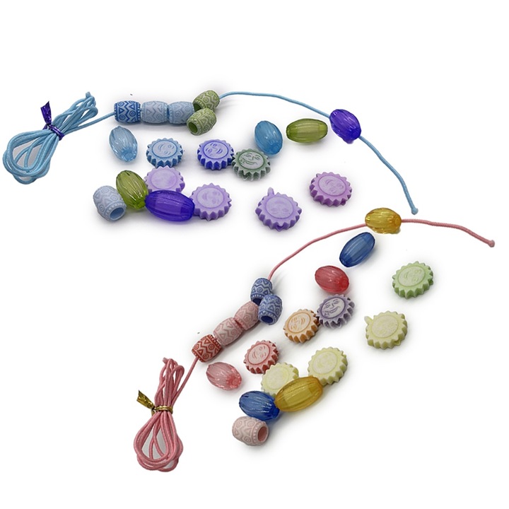 Set de artizanat bratari, JEWELRY 3466, snur si detalii multicolore, Vision XXI