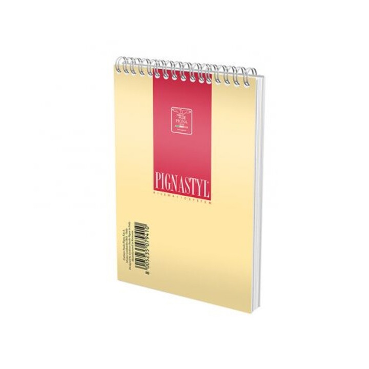 Blocnotes cu spira A5, 60 file, 60 g/mp, velin, Pignastyl