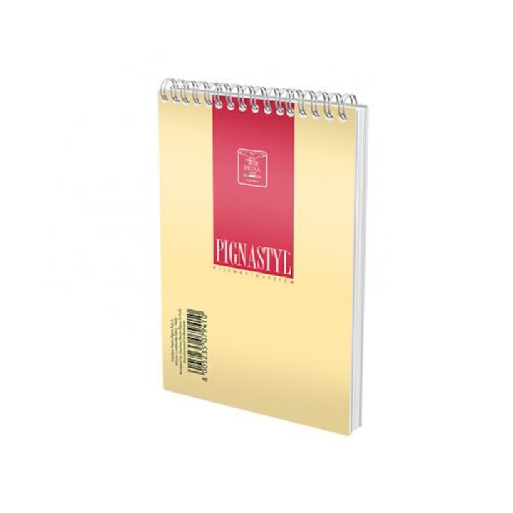 Blocnotes cu spira A5, 60 file, 60 g/mp, velin, Pignastyl