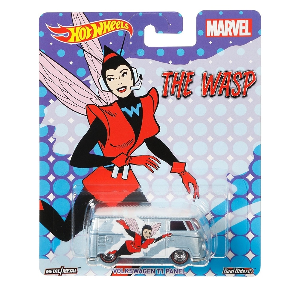 Masinuta Mattel Hot Wheels Pop Culture Marvel Volkswagen T1 Panel The Wasp Vehicle