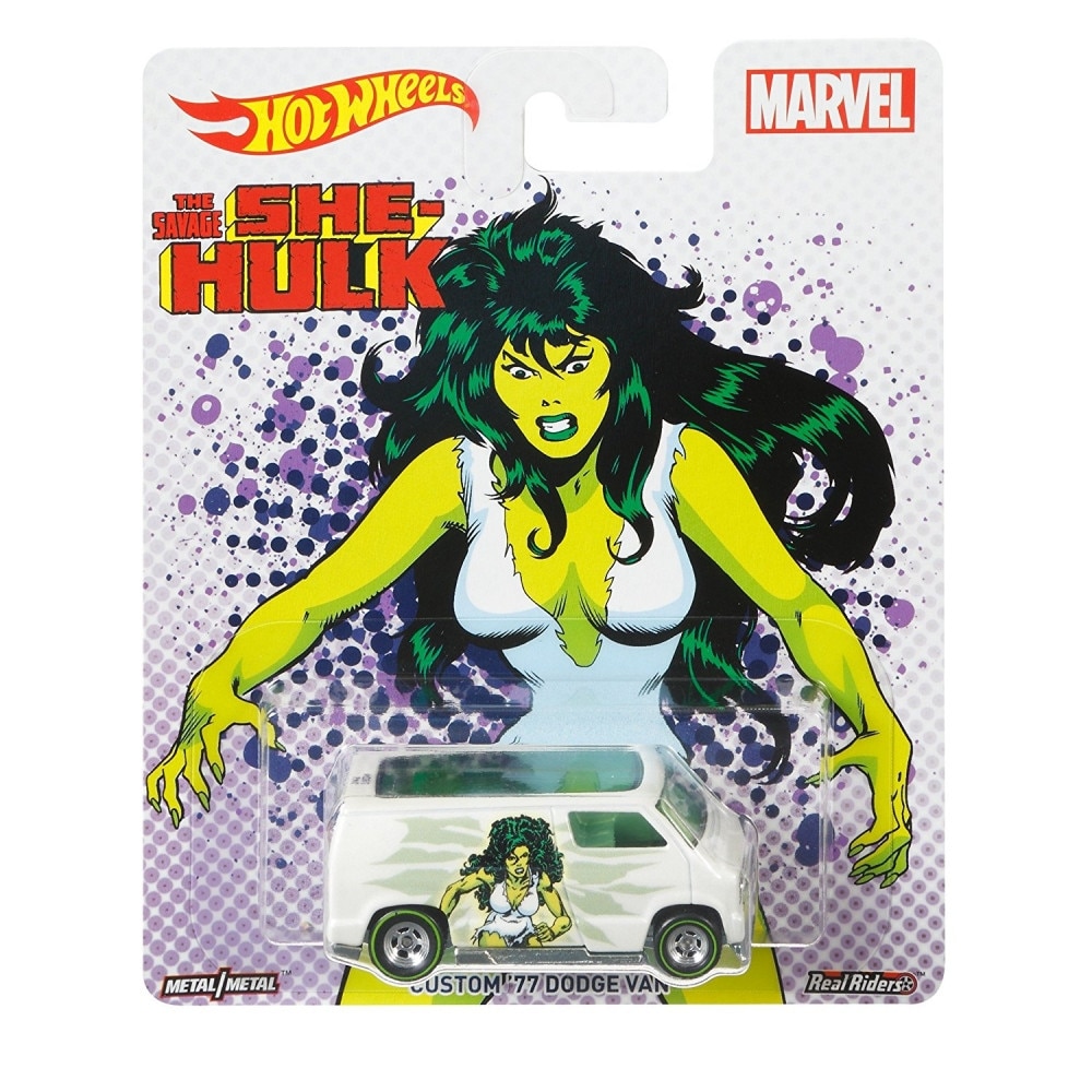 Masinuta Mattel Hot Wheels Pop Culture Marvel The Savage She-Hulk Vehicle