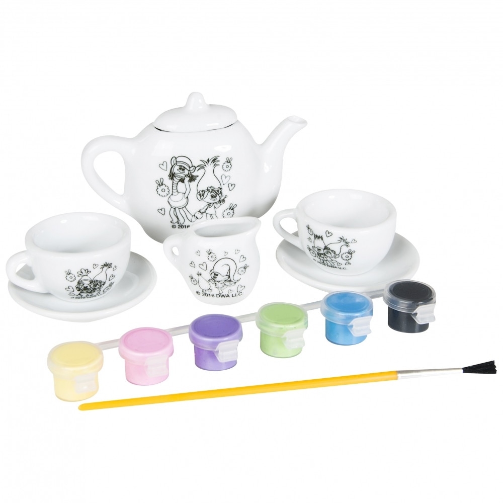 Set creativ Sambro Picteaza Setul de Ceai Trolls