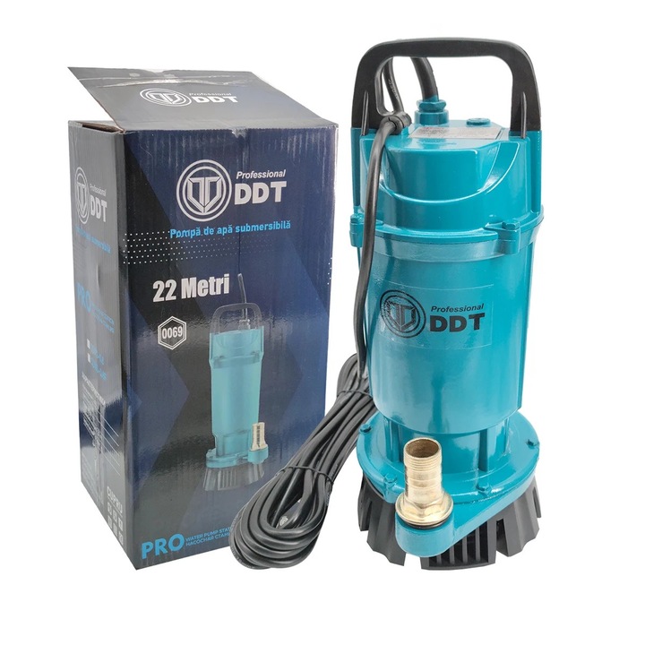 Pompa submersibila apa curata, DDT, QDXS-0, 6F, 600 W, 3 m³/h, 2860 Rpm, 22 Metri
