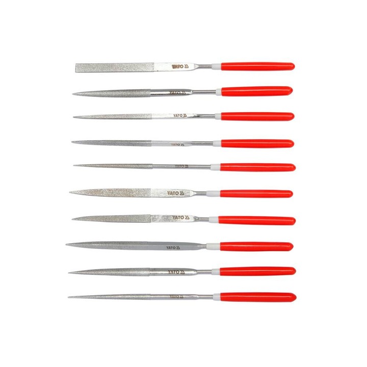 Set 10 pile diamantate Yato YT-6144, lungime 140mm