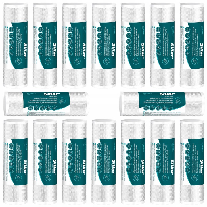 Folie de ambalare in vid set de 16 bucati folie pe rola 20cm x 6m