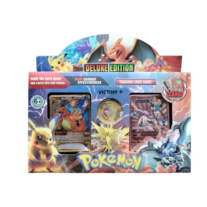 Pokemon VICTINY deluxe edition készlet 103 kártya / fém token / eredeti könyvek helyettesítője