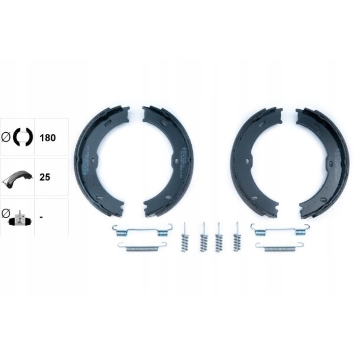 Textar fékbetét készlet Mercedes-Benz Sprinterhez, 25mm, 180mm, 1,26kg