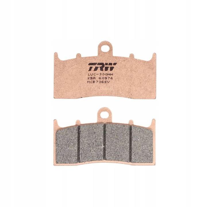 Накладки TRW за BMW K 1600 GT, GTL (11-15), синтерован метал, монтаж на преден мост