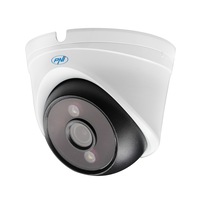 Camera supraveghere video PNI IP808J, POE, 8MP, black light, lentila 2.8mm, pentru exterior, alb
