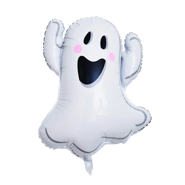 Fólia lufi Halloween dekorációhoz, Funny ghost, LY-2439-20, fehér, 59 x 75 cm