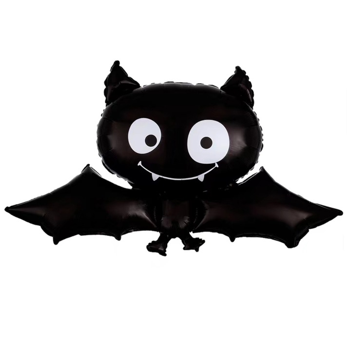 Fólia ballon Halloween dekorációhoz, Denevér, LY-2439-21, fekete, 72 x 60 cm