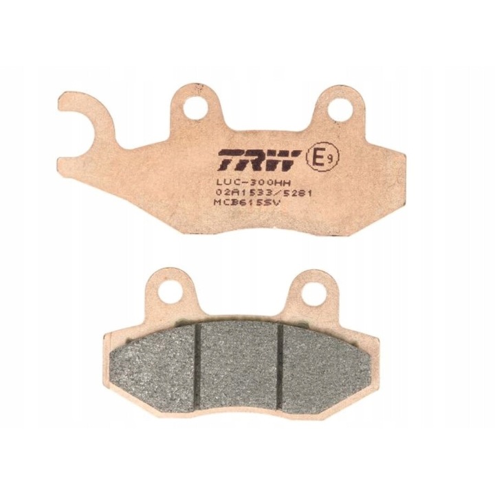 Fékbetétek, TRW, készlet, motorkerékpárokhoz, 900 Trophy, 1991-1992, szinterezett fém, fűtés nem szükséges