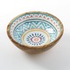 Bol din Lemn Emailat cu Model Colorat Aztec Ø20x8cm