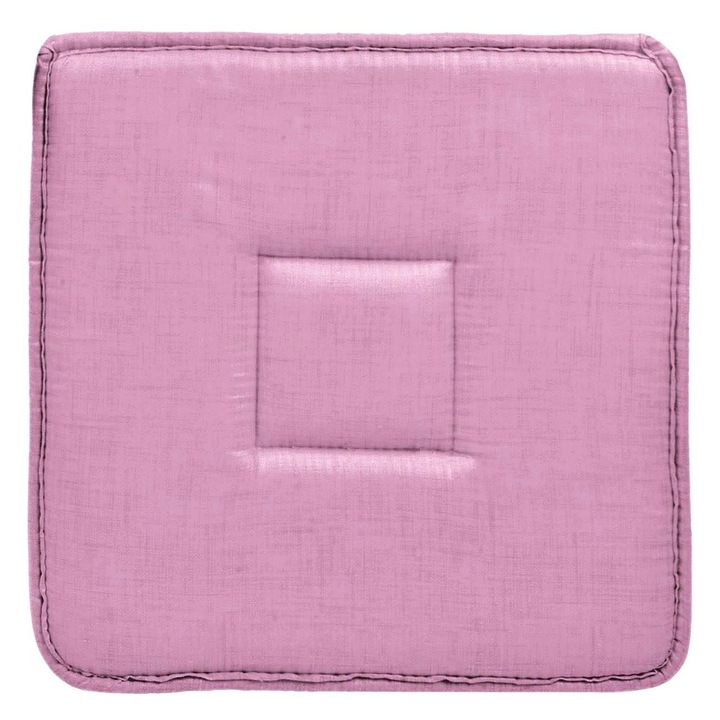 Perna Scaun, Model Universal, Culoare Roz, Dimensiuni 39x39cm, Compozitie Bumbac si Poliester