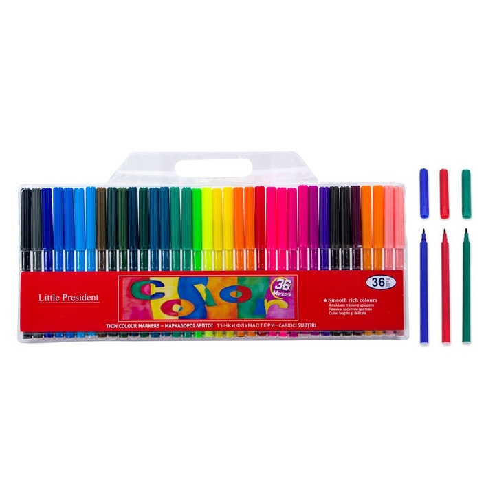 Set Carioci cu Varf Subtire - 36buc