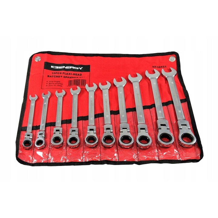 Set chei cu clichet, Energy, dimensiuni 10x19mm, otel CRV