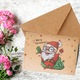 Set de 9 Felicitari de Craciun, Huitrax, Hartie, 11.7x8.5cm, Multicolor