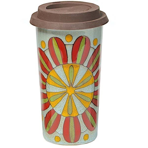 Cana de voiaj cu perete dublu lucrata manual