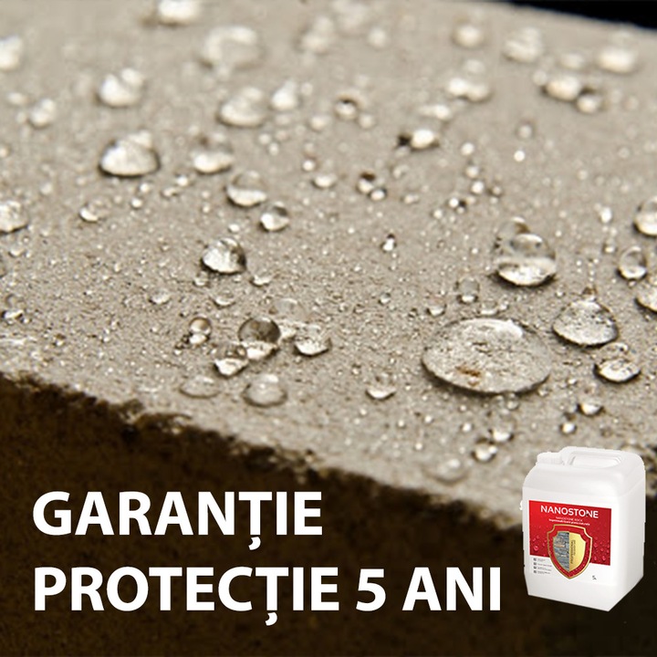 Impermeabilizant piatra naturala cu Efect Umed pentru suprafete putin absorbante, Nanomax Rock200, 5 L