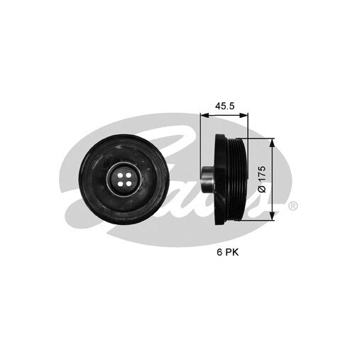 Fulie curea, arbore cotit GATES TVD1136 - eMAG.ro