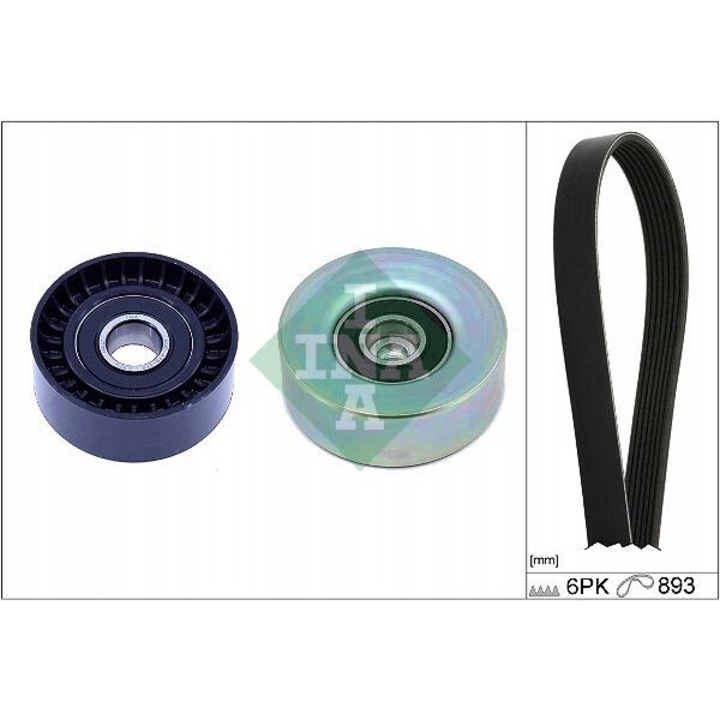 Több élettartamú övkészlet INA 529053210, 893mm, 6 horony