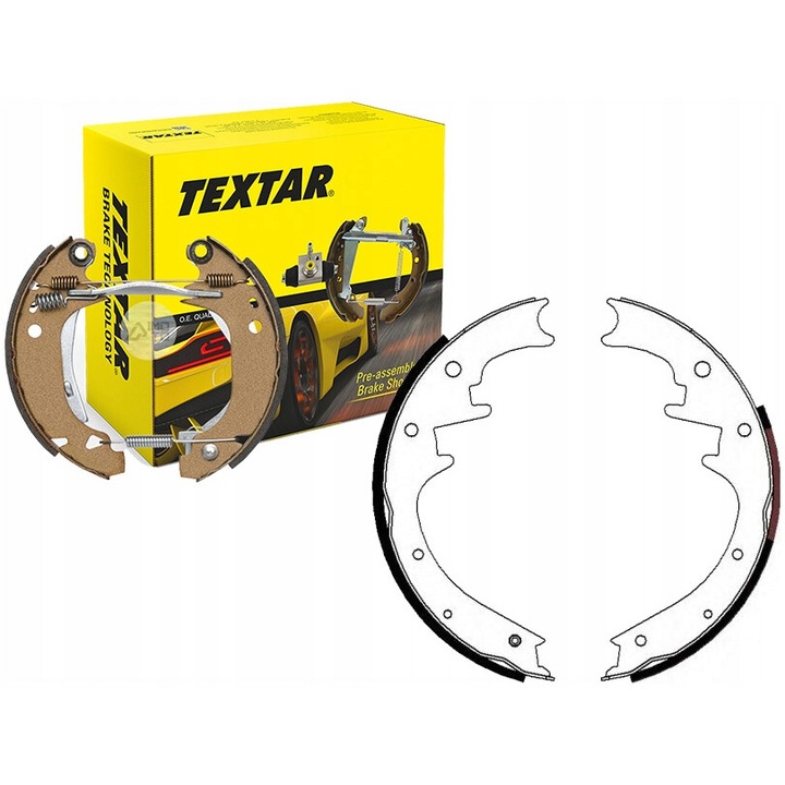 Textar fékbetét készlet Jeep Wrangler 91-97 és Cherokee 84, 254x46mm, 1,29kg