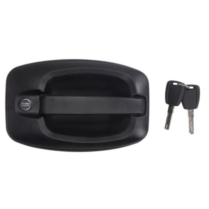 Дръжка за предна врата L, с ключ, външна, с брава, черна, CITROEN 5901655305463 BLIC