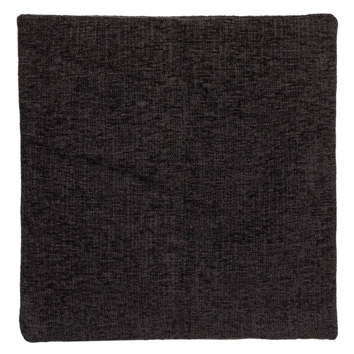Fata de Perna Decorativa Chenille, Antracit, 40x40cm, Poliester