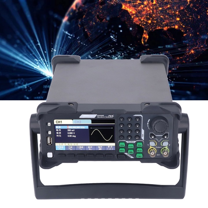 Áramgenerátor vezérlő, Mmgoqqt, 110-240V, LCD képernyő, fekete